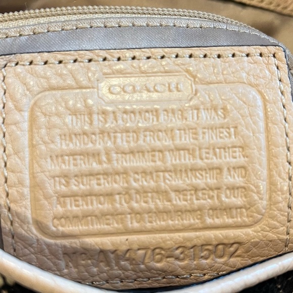 Authentic Coach Snake Skin Fabric Bag - Picture 3 of 7